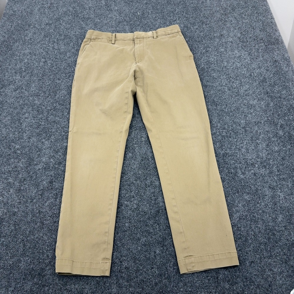 Banana‎ Republic Mason Athletic Tapered Chinos Mens 31x30 Khaki Cotton Mason Fit